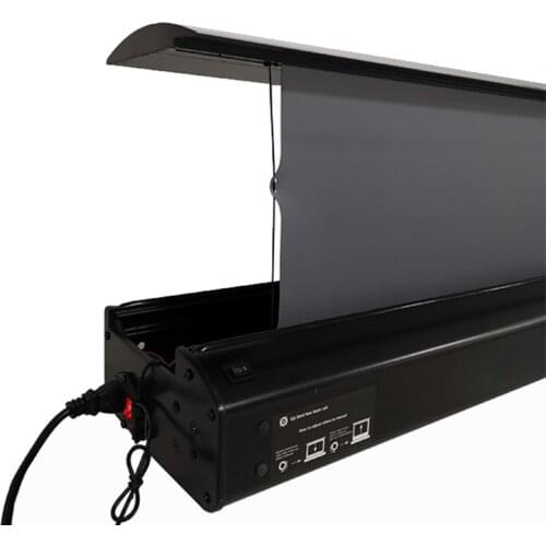 DIWELL 150Inch Motorized Pulled Up Electric Tab Tension Floor Rising Alr Projector Screen For Ust Projector