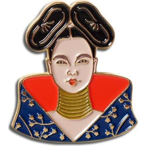 Bjork Enamel badge lapel pins