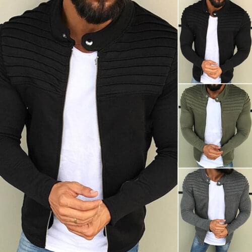 Hirigin Business Jackets 2018 Hot Mens Winter Warm Zip up Slim Collar Jacket Tops Long Sleeve Casual Coat Outerwear