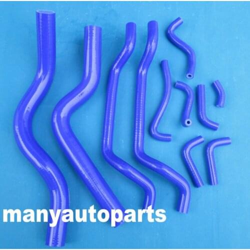 BLUE SILICONE COOLANT&HEATER HOSE KIT FOR MITSUBISHI ECLIPSE GST/GSX TURBO 1990-1994 1991 92 93