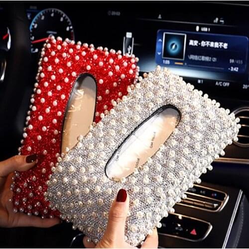 None Tissue Boxes Car Tissue Box Turkey Tissu Holder Car Diamond Car Accessories Youe Shonesun Visor Tissu Holder Linen Cotton