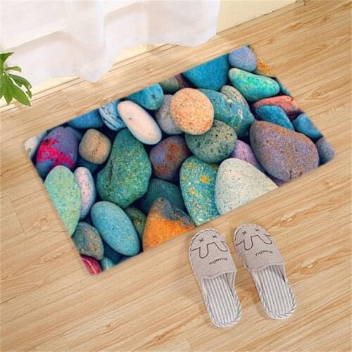 Kitchen Mat Entrance Doormat For Living Room Non-Slip Bathroom Bedside Floor Mat Home Decor Print Washable Modern Carpet