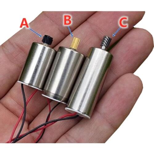 Neodymium Iron Boron Strong Magnet DC Motor DC6V 12V Precision Coreless Motor, Outer Diameter 12MM Five Pole Rotor