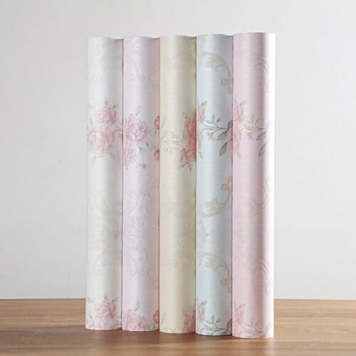 Living Floral Wallpapers For Modern Room Non Woven Wall Paper Roll For Walls 3d Flower Stripped Wallpapers Mural Papel Contact