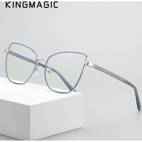 KINGMAGIC Computer Glasses Frame Men Women Anti Blue Light Blocking Glasses Gaming Protection UV400 Radiation Goggles Spectacles