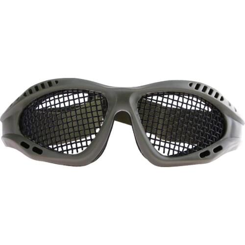 Metal Mesh Glasses Eye Protection Shock Resistant Goggles (Green) Hunting Paintball Goggles Eyewear Camping & hiking accessory