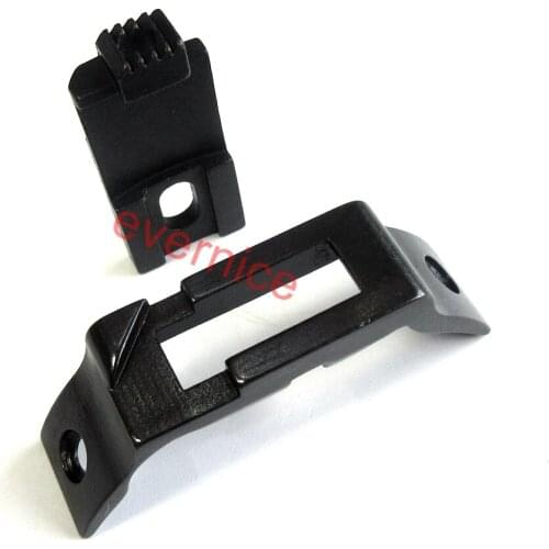 Binding Needle Plate+Feed Dog For Seiko Cw-8B Cylinder Bed Walking Foot Machine