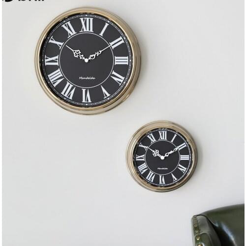 Simple Wall Clock Modern Design Home Fashion Nordic Style Decoration Living Room Clocks Round Vintage Wall Watch House Decor