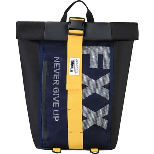 New Cool Harajuku Backpack Women&Men Waterproof Oxford Letter Mesh Pocket Backpacks Travel Backpack Large-capacity Outdoor Bags