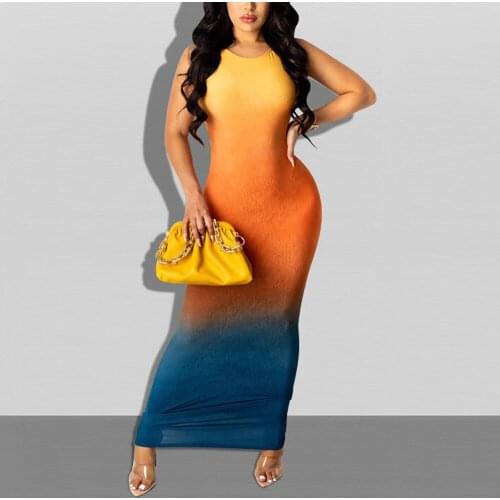 Sexy Bodycon Dress for Womens Patchwork Ankle Length Fashion Elegant Evening Night Party Club Wear Vestidos Mujer Wholesale New