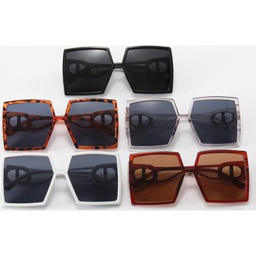 2021 New Fashion Brand Design Sunglasses Women Men Square Big Frame Sun glasses Vintage Shades for Female Eyeglasses Uv400