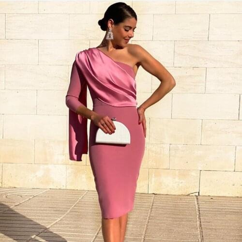 STEVDITG Womens One Shoulder Cocktail Dresses