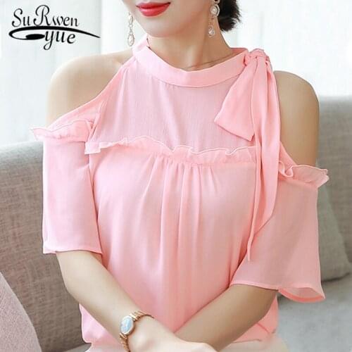 SURWENYUE Off Shoulder Blouses