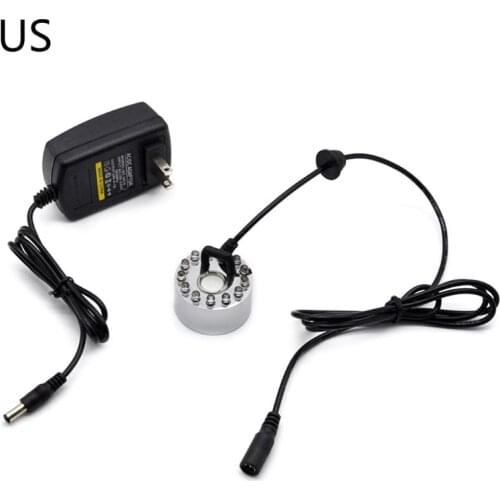 Ultrasonic Mist Maker Generator Fogger Nebulizer Water Fountain Pond 12 LED Atomizer Air Humidifier US/UK/EU/AU Plug Dropship
