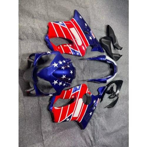 WHSC ABS INJECTION MODEL MOTORCYCLE Plastic Gloss Red And Blue Color Full Fairings Kit For HONDA CBR600rr F4I 2001