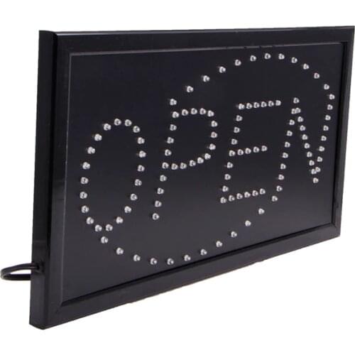 X7AB 110V Bright Animated Motion Running Neon LED Business Store Shop OPEN Sign