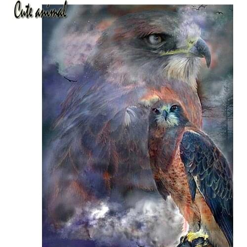 Animals eagle Full Square Drill 5D Diamond Painting by diy hand Embroidery beads 3d Cross Stitch Mosaic art Home Decor