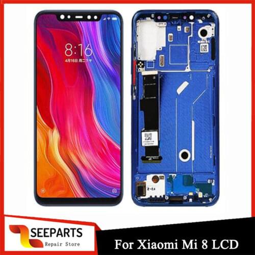 TFT Quality For Xiaomi Mi 8 LCD MI 8 Display Digitizer Assembly Touch Screen Replacement 6.21" Xiaomi Mi8 LCD Mi 8 LCD