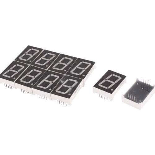10pcs One Digit 7 Segment Common Cathode Red LED Display Digital Module Tube