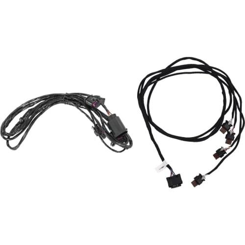 2Pcs Car Front Bumper Parking Sensor Wiring Harness PDC Cable for-BMW X5 50I E70 10-13 & X1 F48