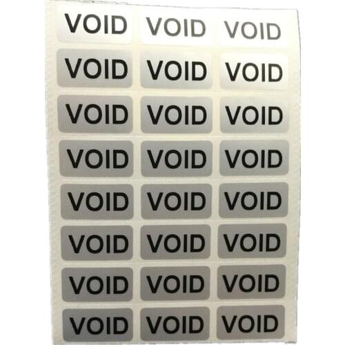 2000pcs Warranty VOID Sticker 0.78" x 0.39" ( 20mm x 10mm ) Security Seal Tamper Proof Warranty Void Label Stickers