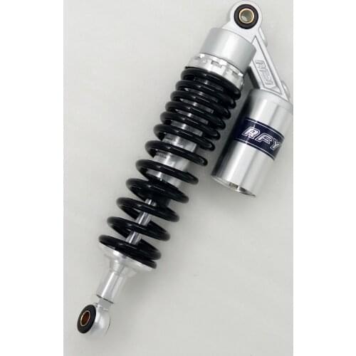 325mm 8mm SPRING REAR AIR/NITROGEN CELL SHOCK ABSORBERS FOR HONDA YAMAHA SUZUKI KAWASAKI black