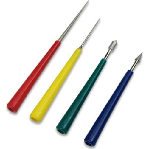 4Pcs Beading Hole Enlarger Tools Set for Diamond Pearl Glass Beads Tipped Reaming File Reamer Jewelry Tools