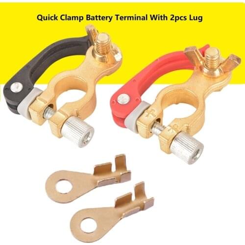 12v 6v 24v Boat Race Car UTV Tractor Truck Toolless Quick Disconnect Battery Main Cable Post Terminal Shut-Off Connectors W/Lug