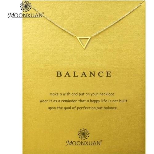 Balance Triangle Gold Sliver Choker Chain Necklace Women Kolye Collares De Moda 2019 Colar Jewelry Collier Bijoux Femme Collar