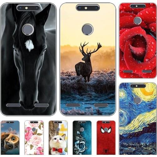 For ZTE Blade V8 Mini Case Cover Soft Thin TPU Cover Printed Phone Coque For ZTE Blade V8 Lite V 8 Lite 5.0 " Silicone Case