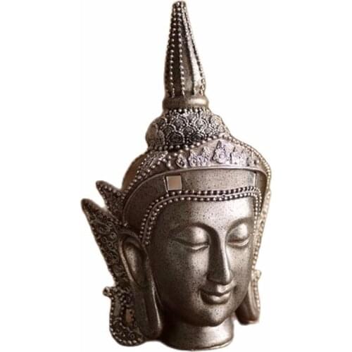 Zen Buddha Statue Silicone Mould Home Decoration Aromatherapy Candle Tool Armor Buddha Head Mould