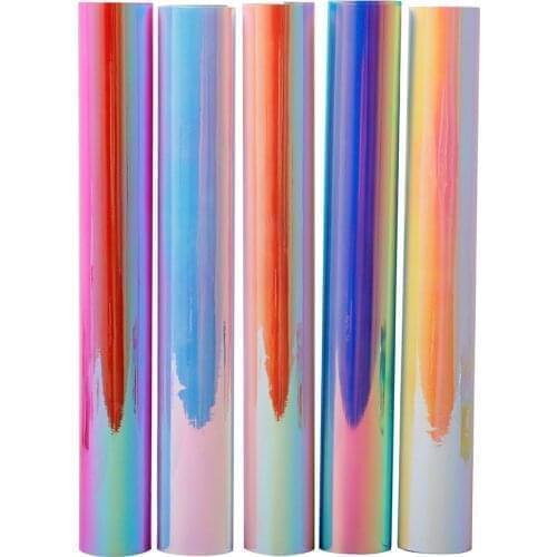 HOHOFILM 30.5CMX2500CM Roll Holographic Cutting Vinyl Adhesive Sticker Holographic Craft VinylSheets/Pack Craft Cutters,Sign mak