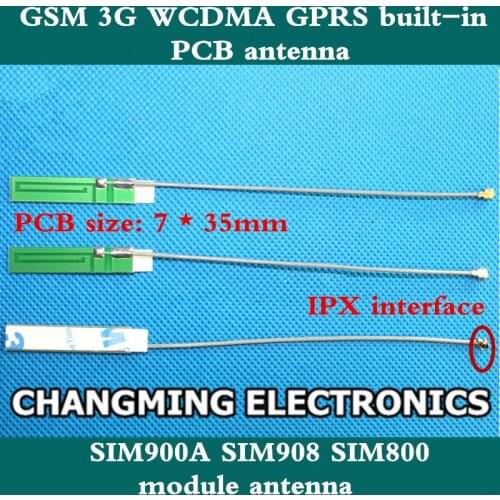 GSM 3G WCDMA GPRS Built-in PCB Antenna SIM900A SIM908 SIM800 Module Antenna Frequency 900/1800/2100mhz(Free Shipping)10PCS