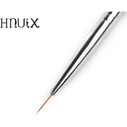 Nail Art Acrylic Liner brush french 7mm lines stripes grid painting drawing pen 3D diy Stay wire tips Halo dyeing manicure tools