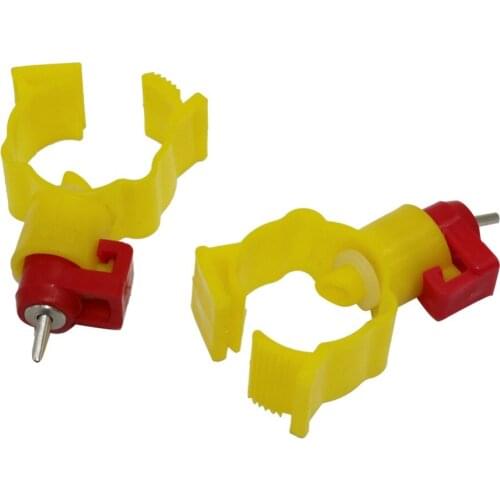 20 Pcs Chicken Nipple Drinking Feeder Automatic Poultry Spring Water Nipples for Chicken Duck Hen Drinker Water Feeder