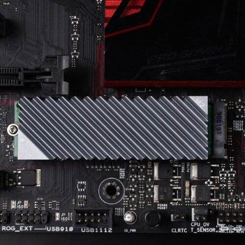 M.2 2280 SSD Hard Disk Aluminum Alloy Heat Dissipation Fin Heat Sink with Thermal Pad for Desktop PC Accessories
