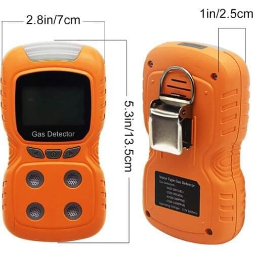 Repeatability Portable multi gas detector for CO, O2, H2S, Ex with diffusion sampling
