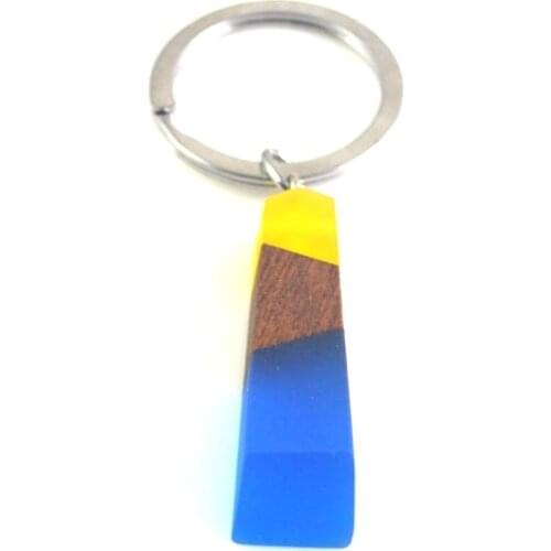 Natural wood resin mens and womens multifunctional pendant, key chain 0110