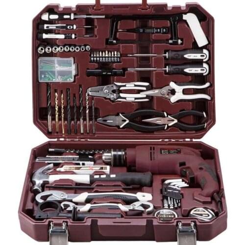 Rhett Household Electric Drill Hardware Toolbox Set Home Multi-function Woodworking Repair Electric Impact Drill Combination