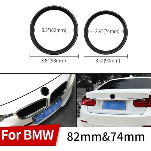 F31 Logo Surrounding Ring For BMW 3 4 Series Emblem F30 Metallic Black