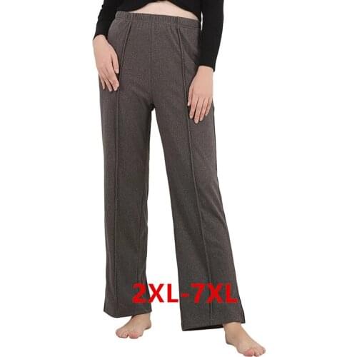 Loose Home Pants Autumn Winter Womens Sleep Bottoms 2XL-7XL Plus Size Pajamas Bottoms Sleepwear Pants Women Pyjamas Pants
