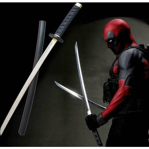 61cm Movie Deadpool Cosplay Equipment PU Foam Sword stage property Modle Toy Larp Party Costume Accessories