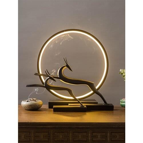 Light Luxury, Modern and Simple, Pair of Deer Ornaments, Art and Crafts, Wine Rack, Entrance, Living Room, High-end Decoration