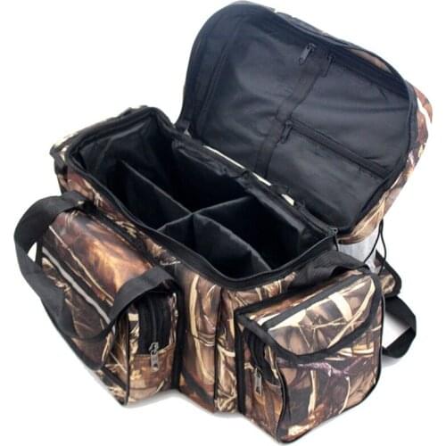 Large Capacity Fishing Tackle Bag Waterproof Fishing Tackle Storage Bag Case Outdoor Travel Hunting Shoulder Bag Fishing Bags