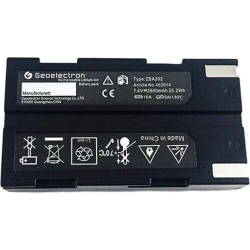 High Quality Brand-new GEOMAX ZBA203 ZBA202 Battery for GEOMAX Zenith10 / 20 GNSS 7.4V 2500mAh surveying instruments