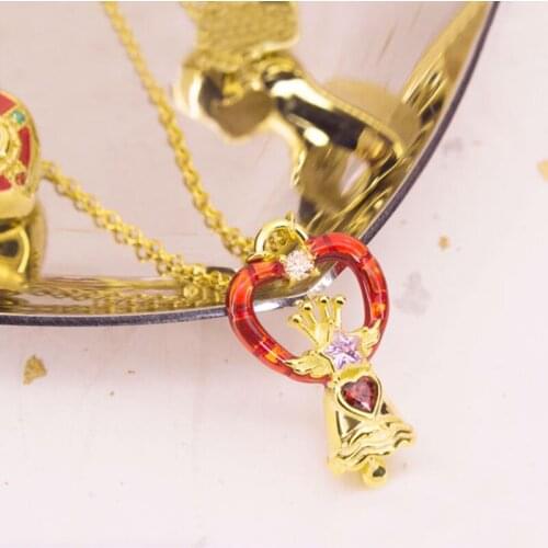 Japanese Anime Jewelry 925 Sterling Silver Moon Chalice Proplica Necklace Pendant For Women Girls Birthday Gift