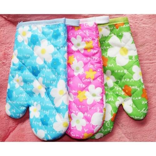 1pc Cotton Heat-resistant Kitchen Oven Grill Baking Glove For BBQ Microwave Bakeware Wholesale Pot Mitt Tool Holder Kitchen Tool