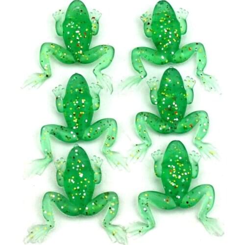 10pcs 5g soft rubber frog fishing lures bass wobble Trulinoya trout peche fishing baits isca de pesca fishing tackles