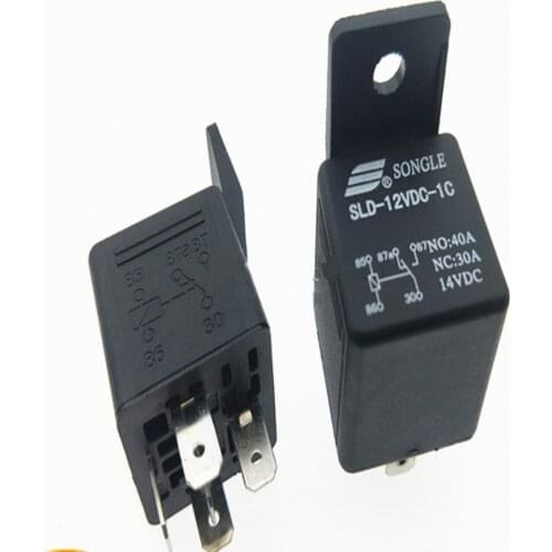 10pcs Car Relay Long Life Automotive Relays Mayitr Normally Open SLD-12VDC-1C 12V Relay 5 Pin 40A Waterproof