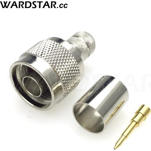 N Male Plug Crimp RG8 RG213 LMR400 50-7DFB Cable RF Connector Coaxial Converter Adapter